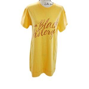 Target Womens S Yellow I Am Black History Graphic Shirt Dress Short Sleeve